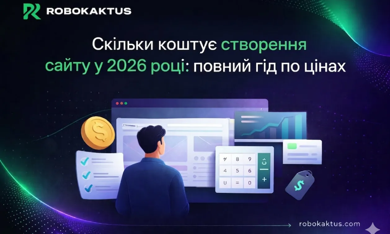 Скільки коштує створення сайту у 2026 році: повний гід по цінах