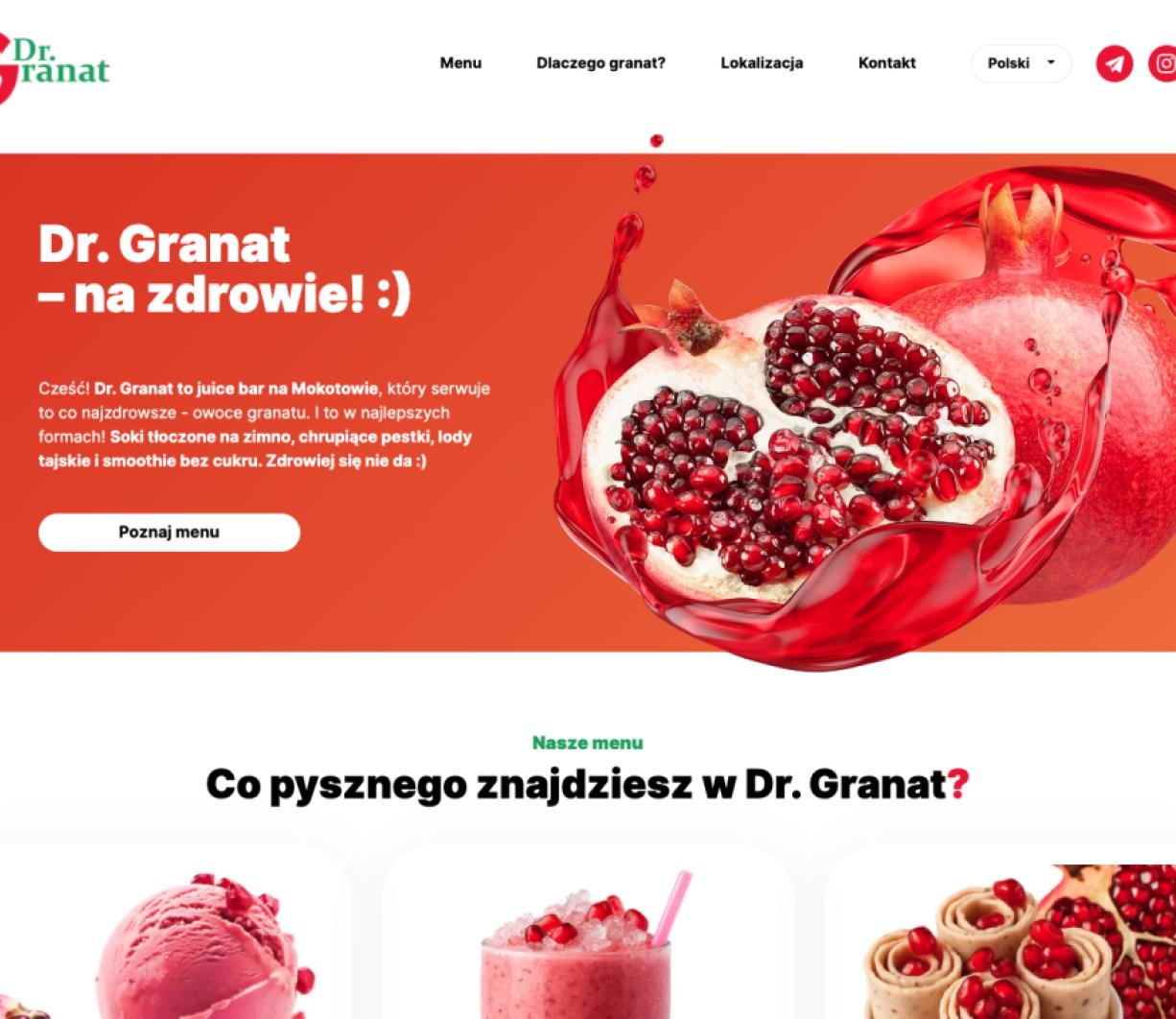Розробка лендингу для DrGranat